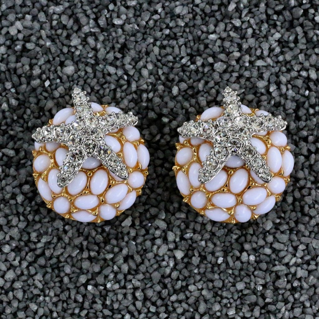 Crystal Starfish On White