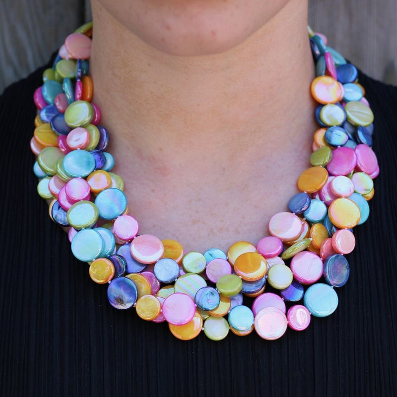 Vcexclusives: Chimes Glass Beads Multi Colored Bright