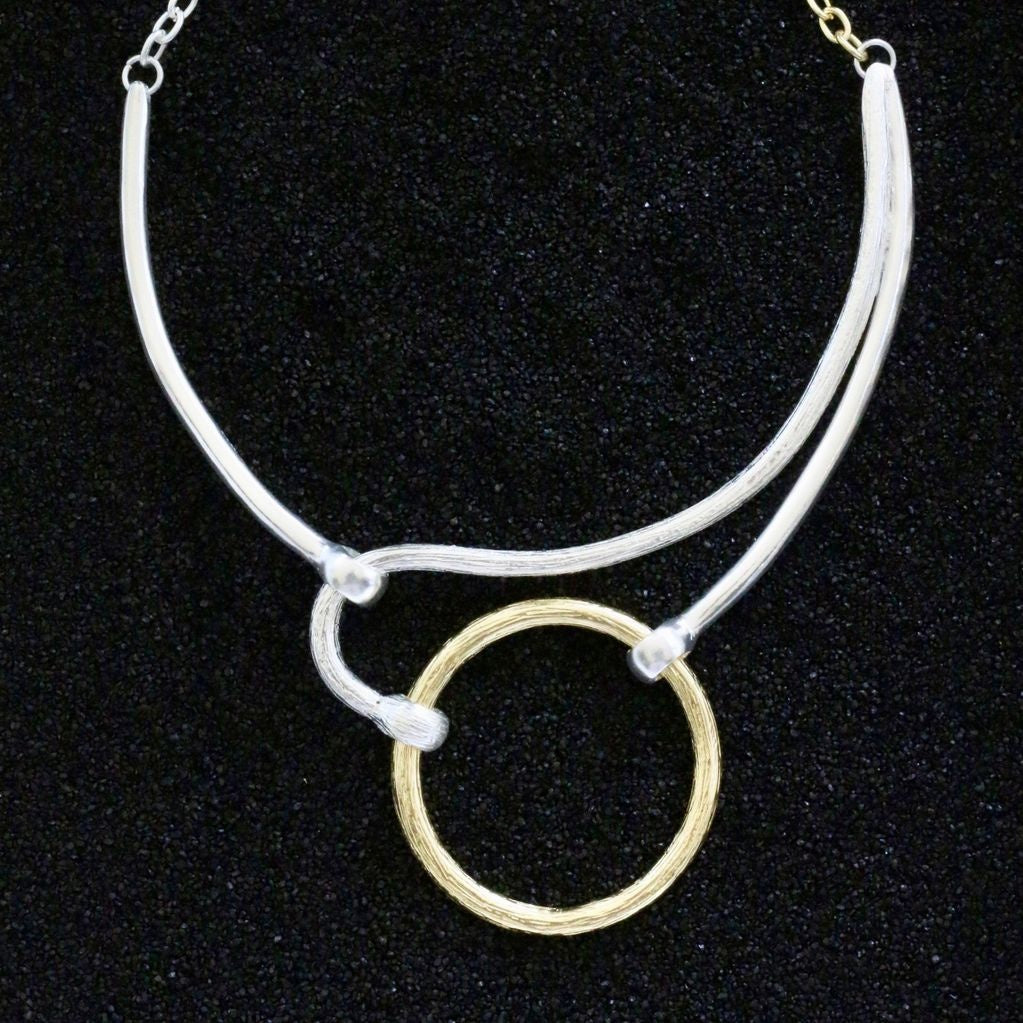 Karin Sultan: Loopy Hammered Silver & Gold