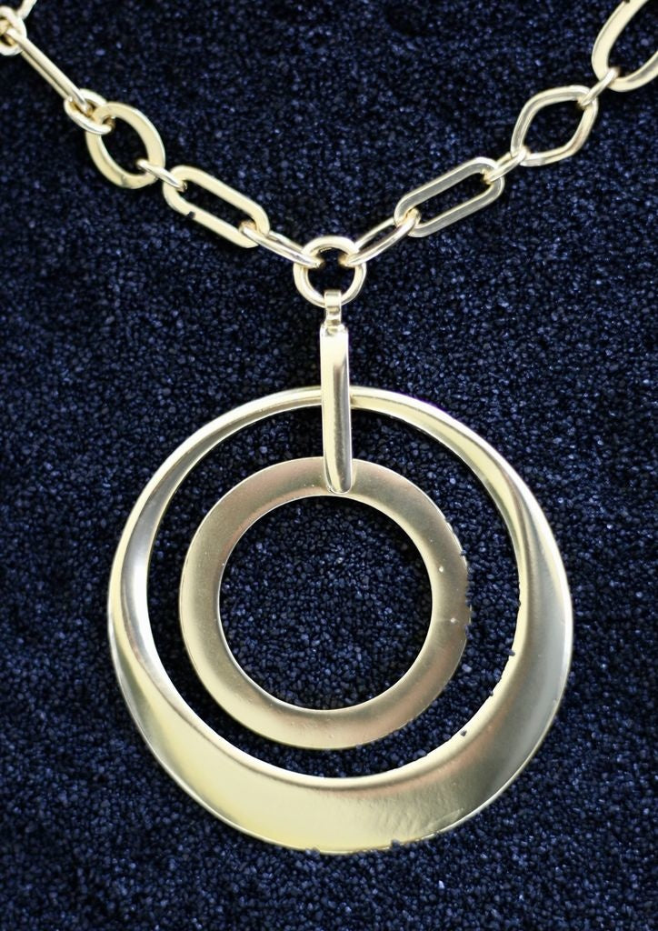 Two Circles In Gold