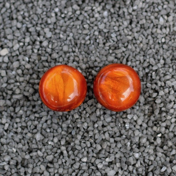 Agnes Spruce Rich Orange Pierced