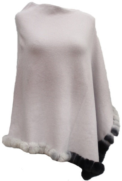 Vcexclusives/ Poncho Ombre With Fur