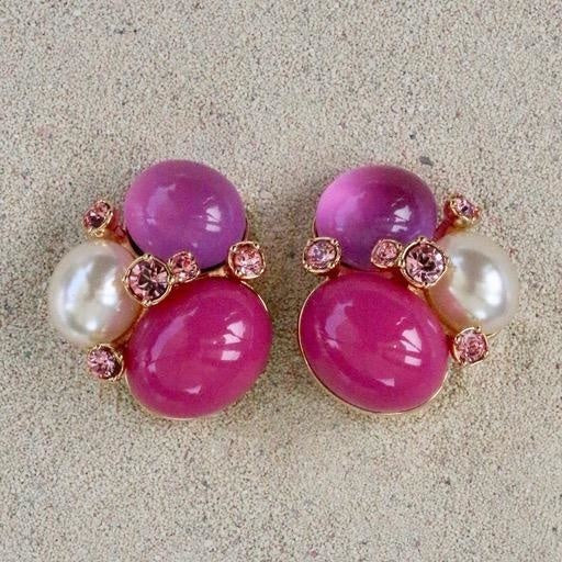 Vcexclusives: Three Large Stones W/ Pink And Pearl