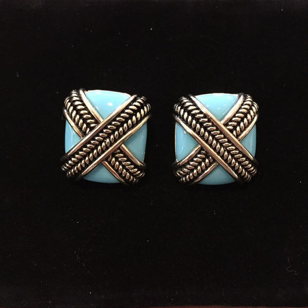 Rope Cross In Turquoise