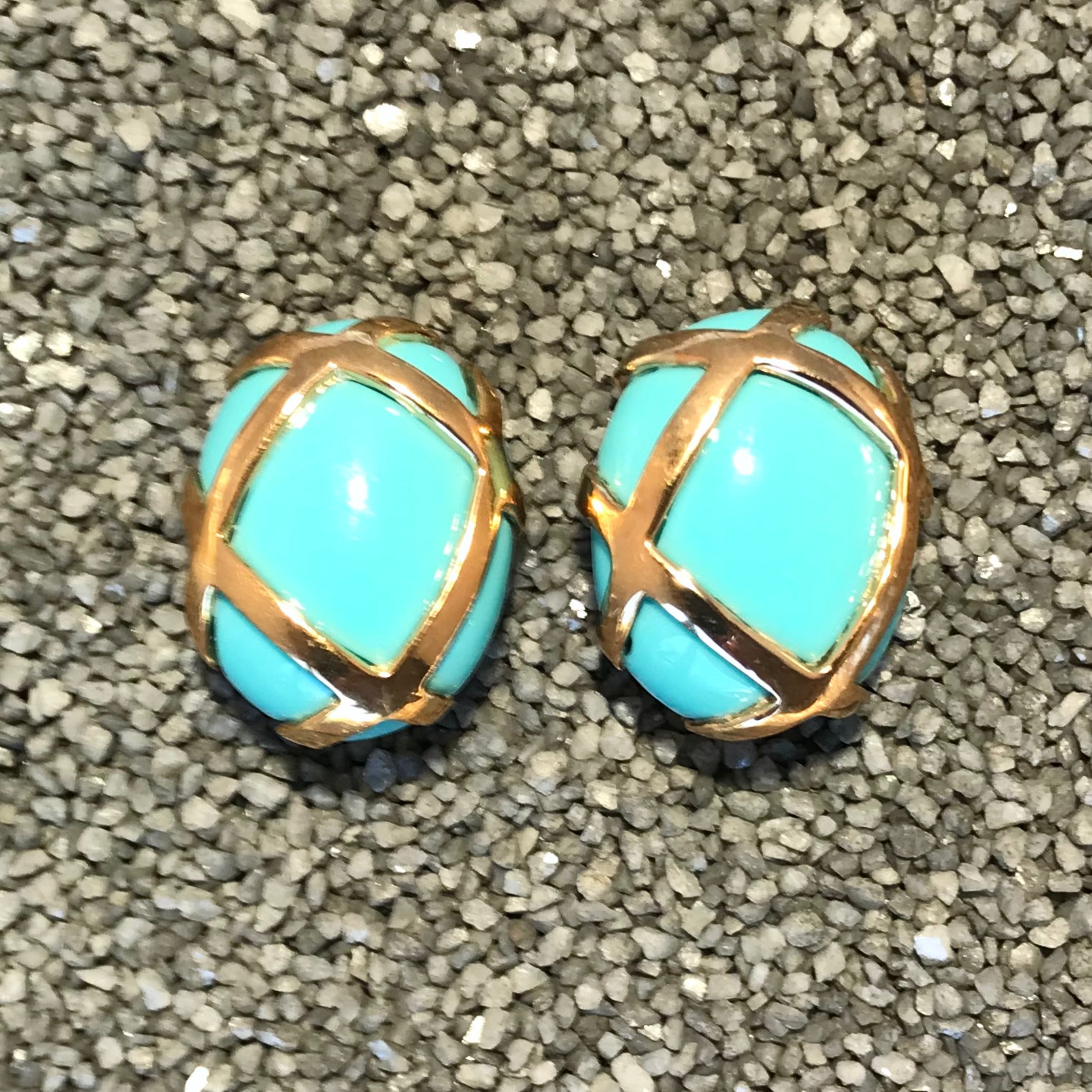 Oval Gold Straps in Colors
