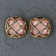 Square Criss Cross Antique Gold in Colors