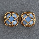 Square Criss Cross Antique Gold in Colors