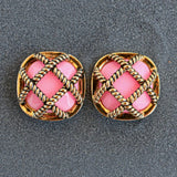 Square Criss Cross Antique Gold in Colors