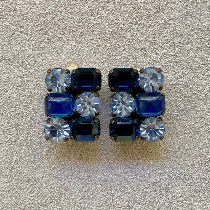 Navy & Light Blue Crystals