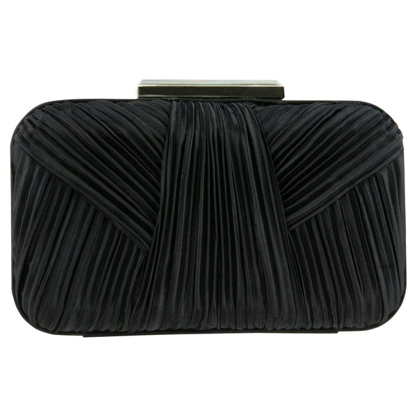 Pleated Clutch w Bar in Colors