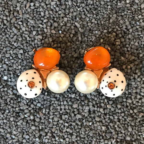 3 Stones in Colors (1 White W/ Dots)