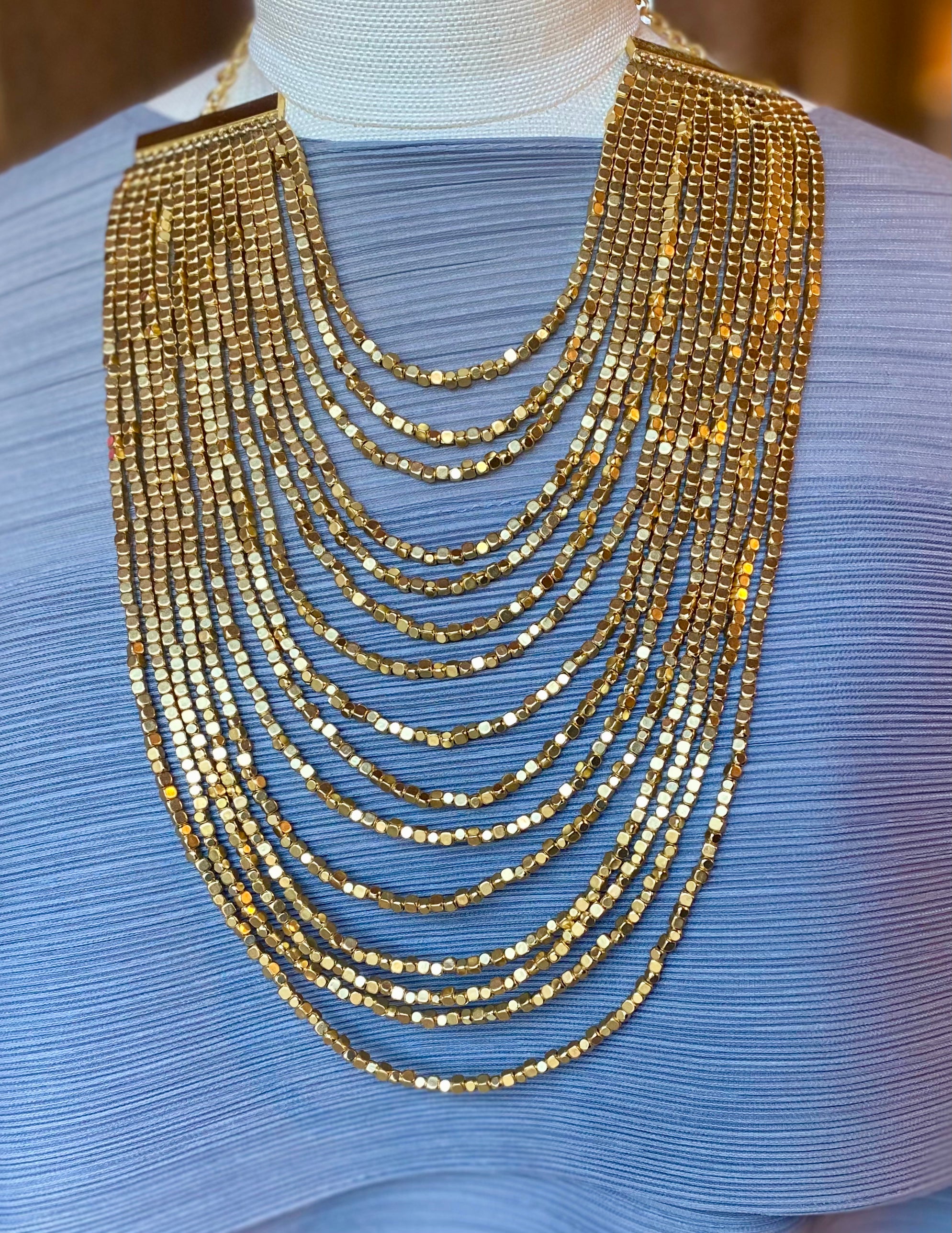 Tiny Gold Beads 15 Strands