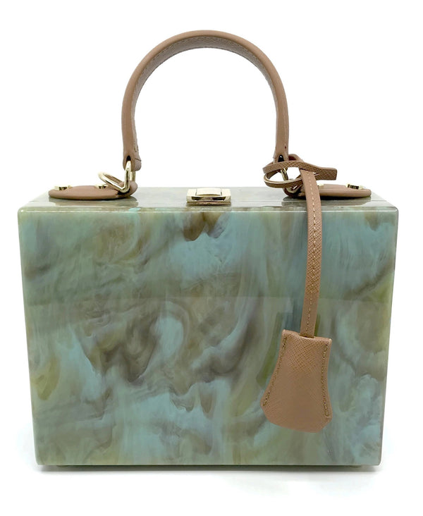 Marble Box Bag with Handle