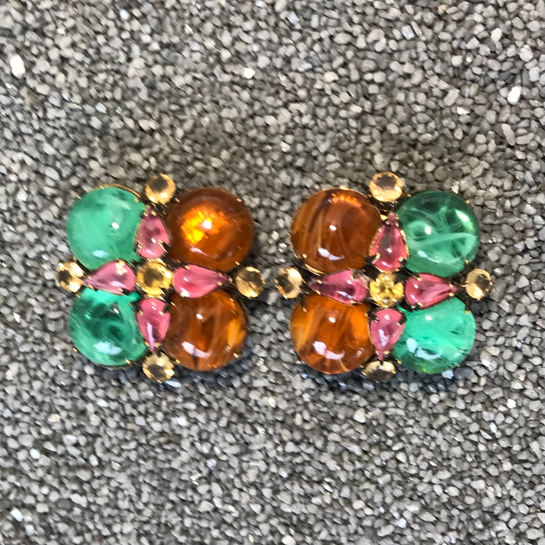 Flower Green Orange
