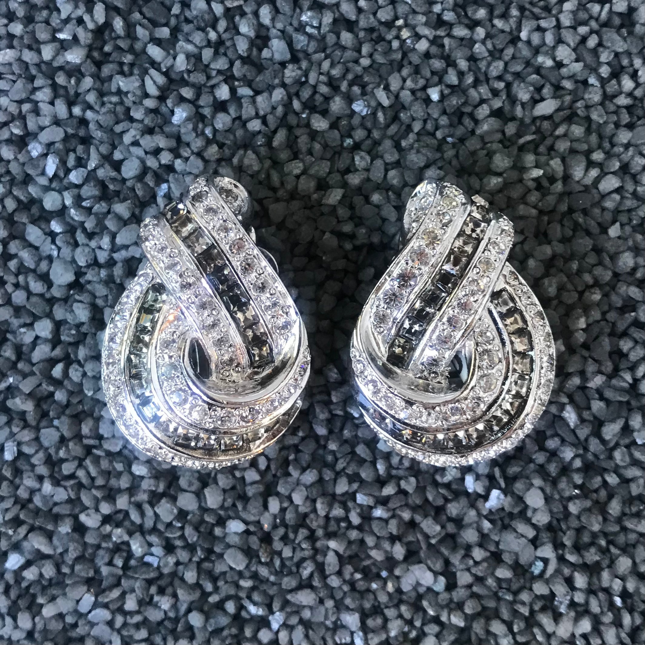 Silver CZ Swirl