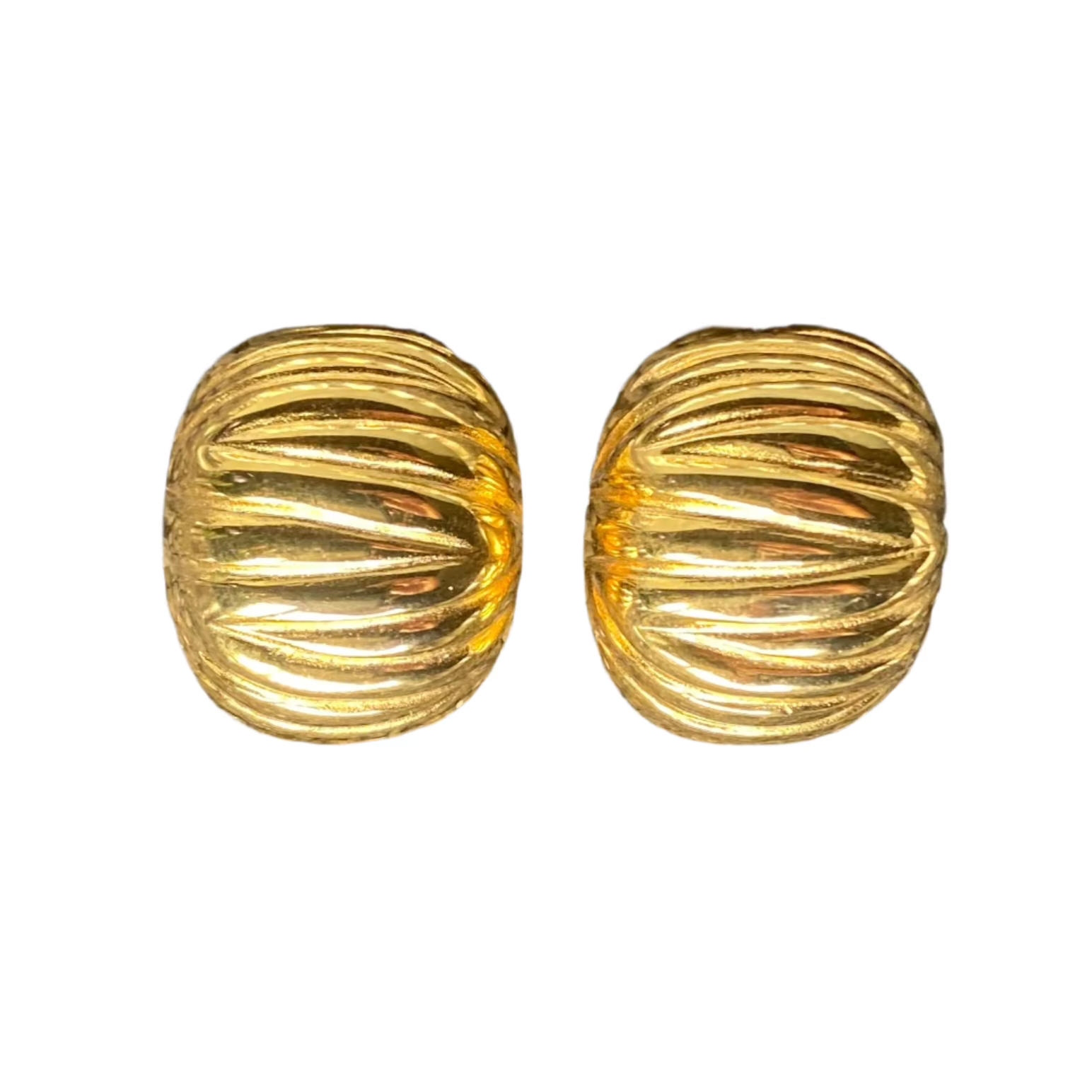 Smooth Ribs Polished  Gold