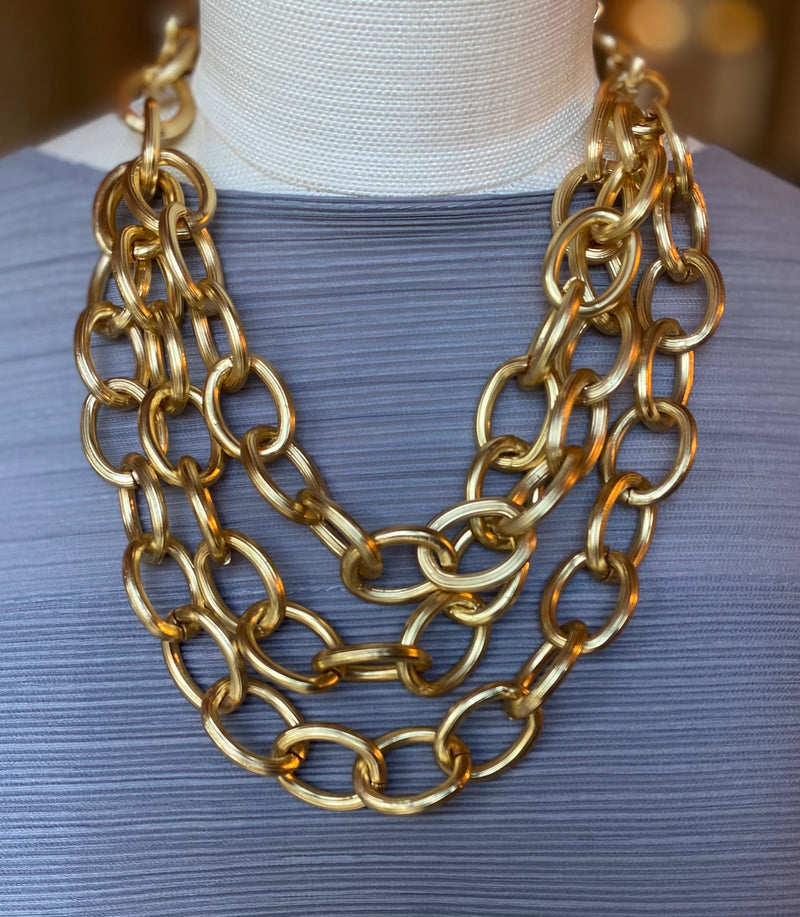 Medium Chain Links Gold Mat