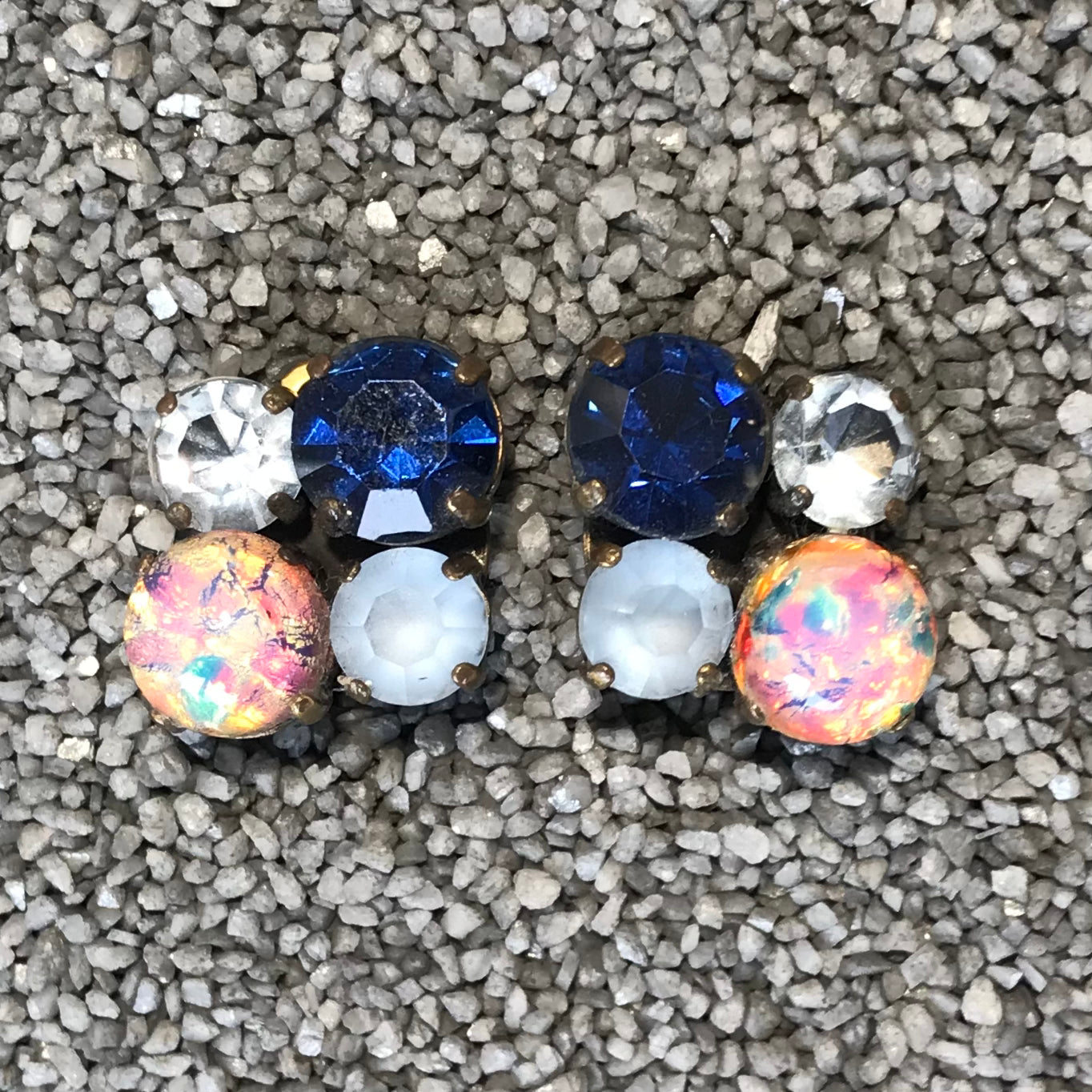 4 Stone Frost & Light Blue Opal