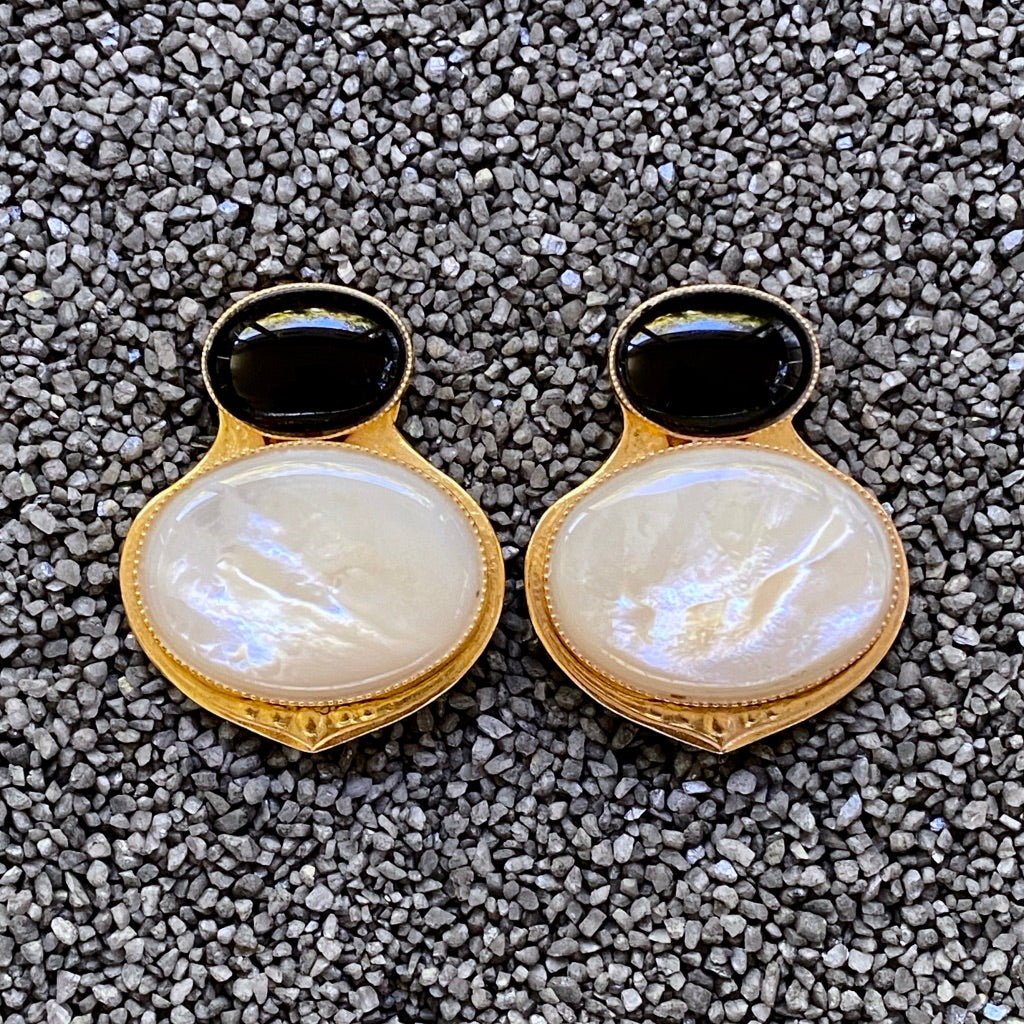 Gold White Black