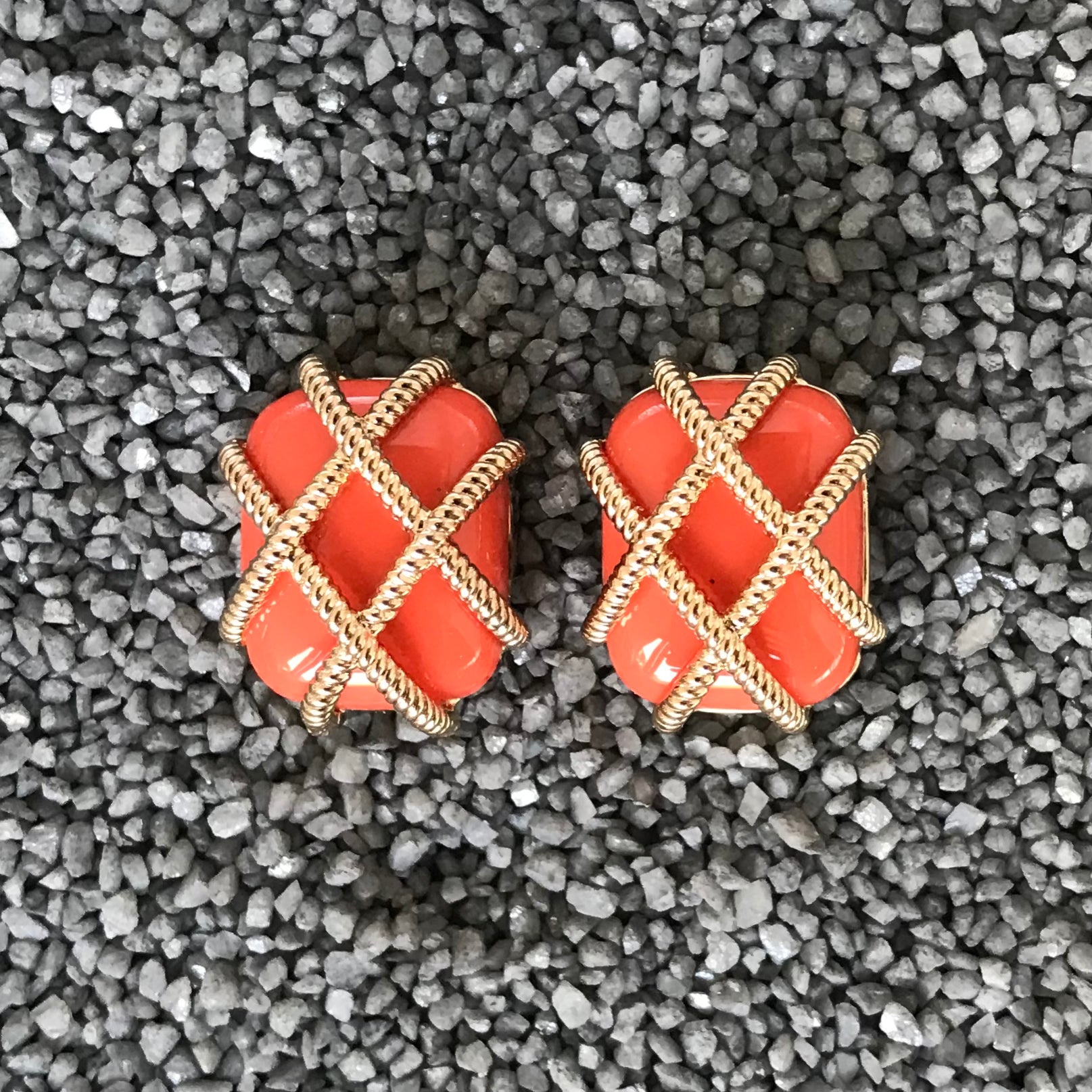 Small Gold Filigree with Colors