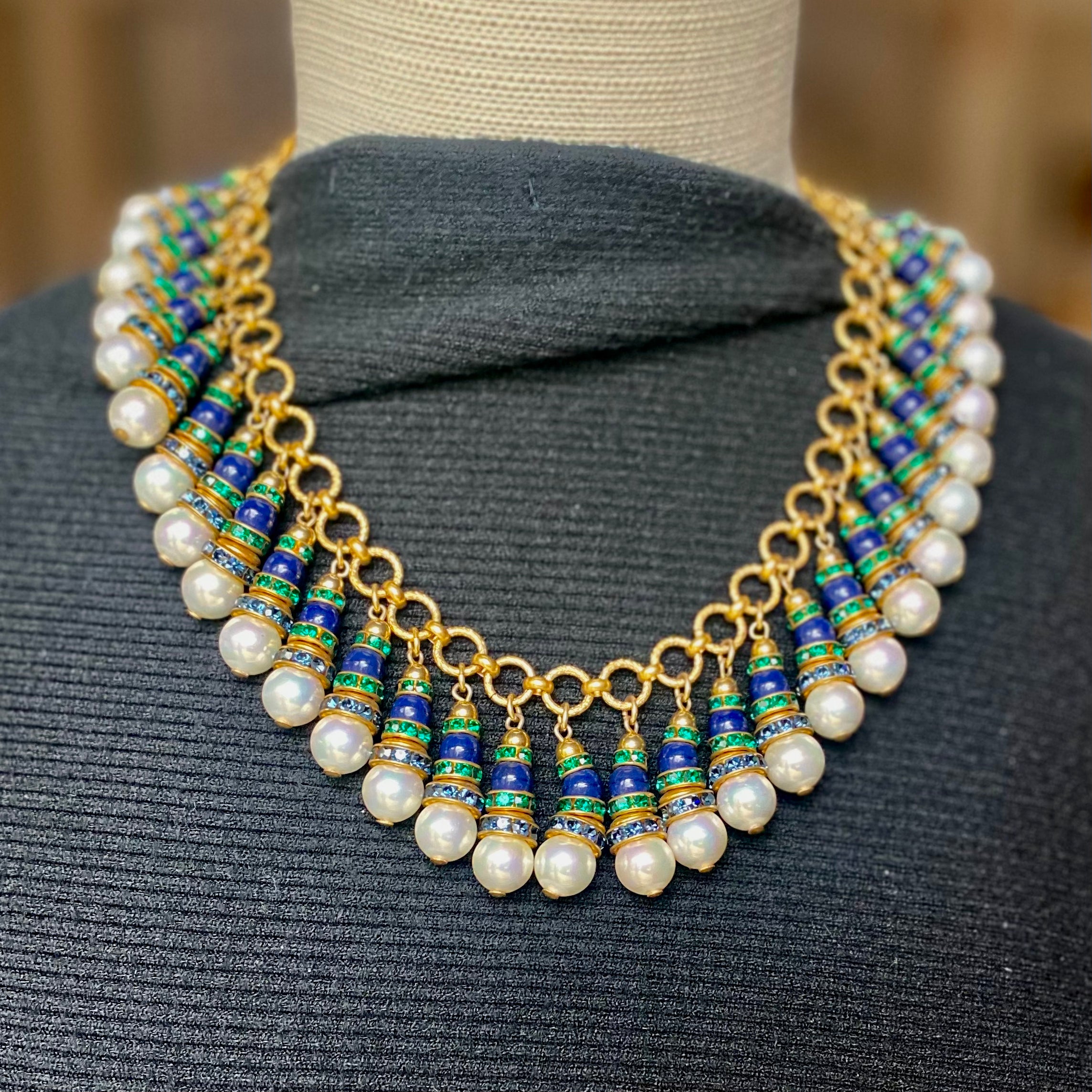 Cherie Pearl Green Blue