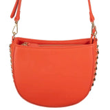 Faux Leather Cross Body with Chain in Colors