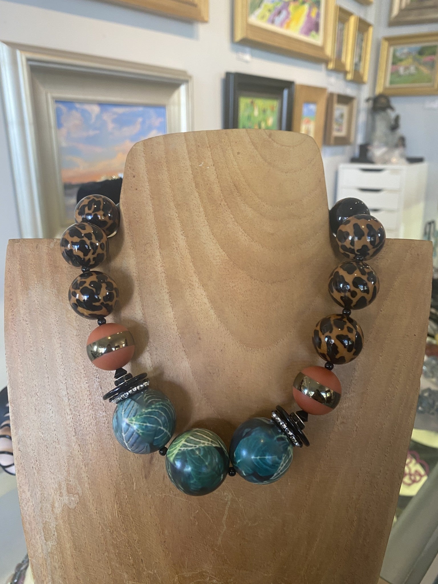 Jungle Choker Rope Spots Necklace