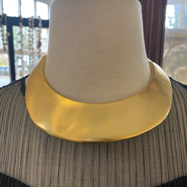 Satin Gold Collar