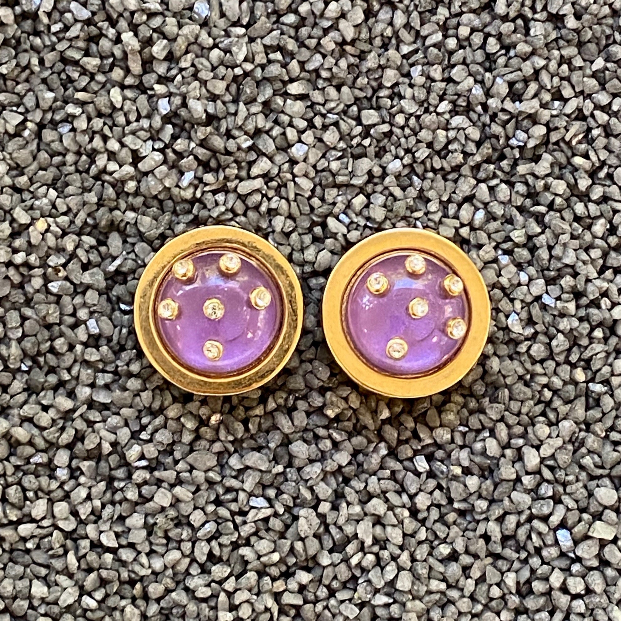 Purple w/ CZ Dots