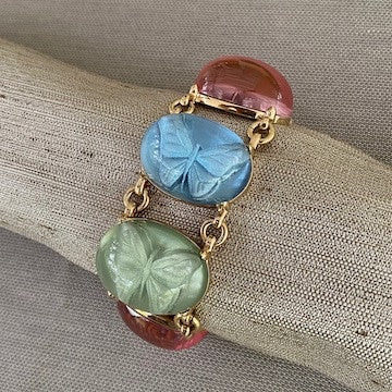 Oval Butterfly Bracelet in Colors